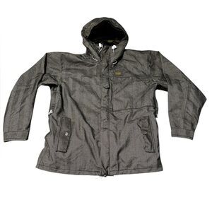 Foursquare Gold Label Men’s Snowboard Jacket Medium Brown Hooded